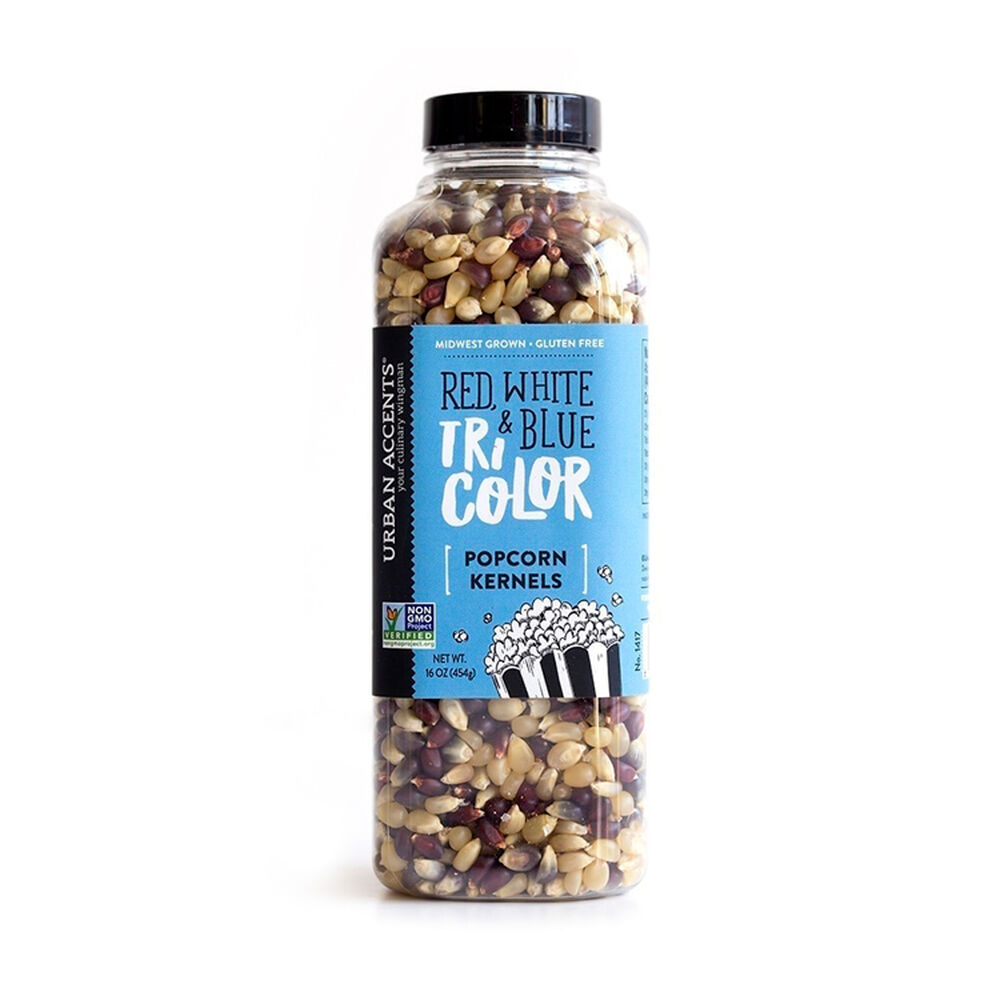 Urban Accents - Popcorn Kernels, Premium Tricolor: Red, White & Blue