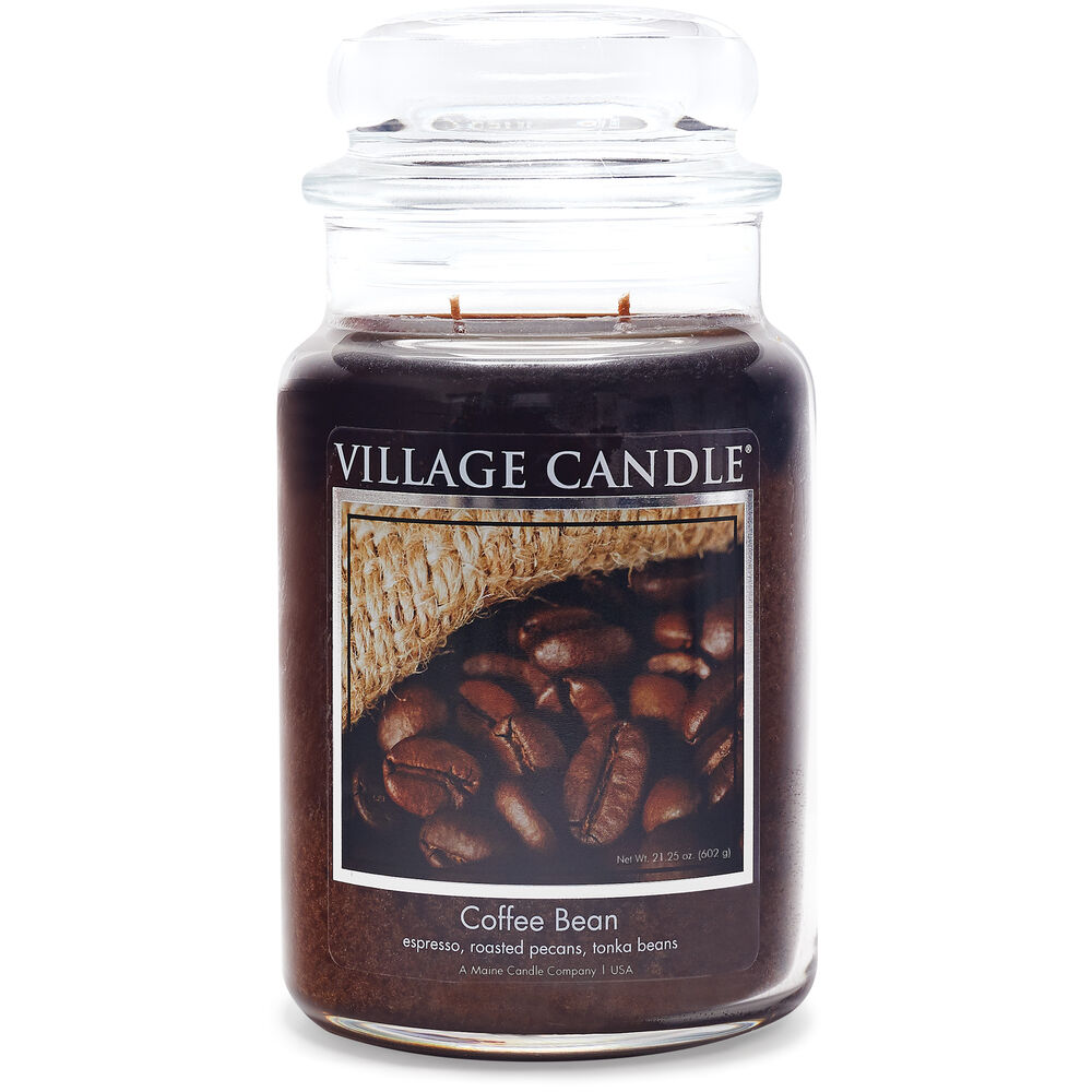 Village Candle - Coffee Bean - Large Glass Dome