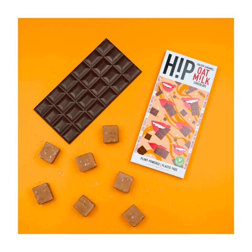 H!P Chocolate - Oat M!lk Chocolate Bar - Salted Caramel