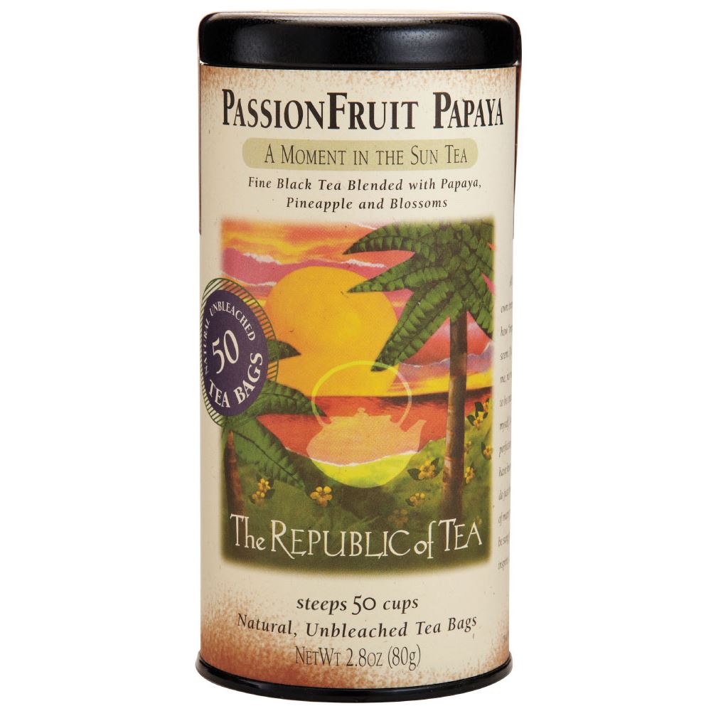 The Republic of Tea - PassionFruit Papaya Black (Case)