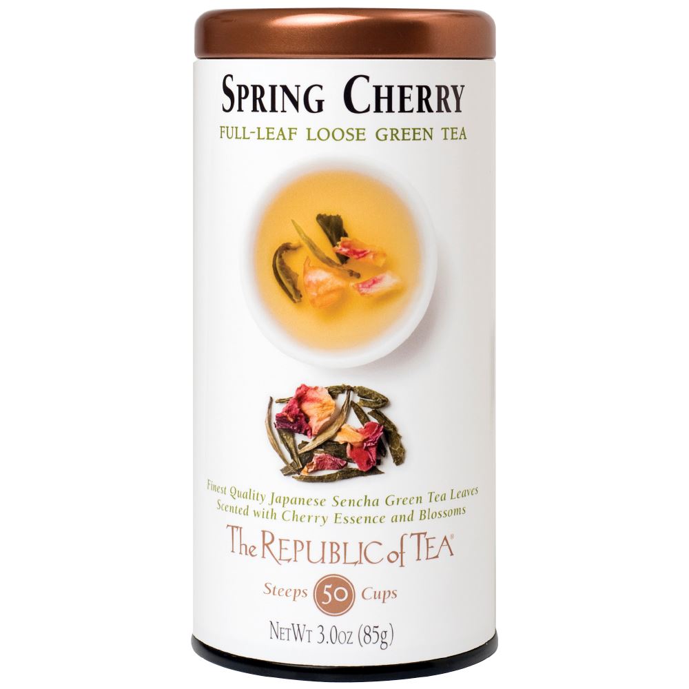 The Republic of Tea - Spring Cherry Green Full-Leaf (Case)