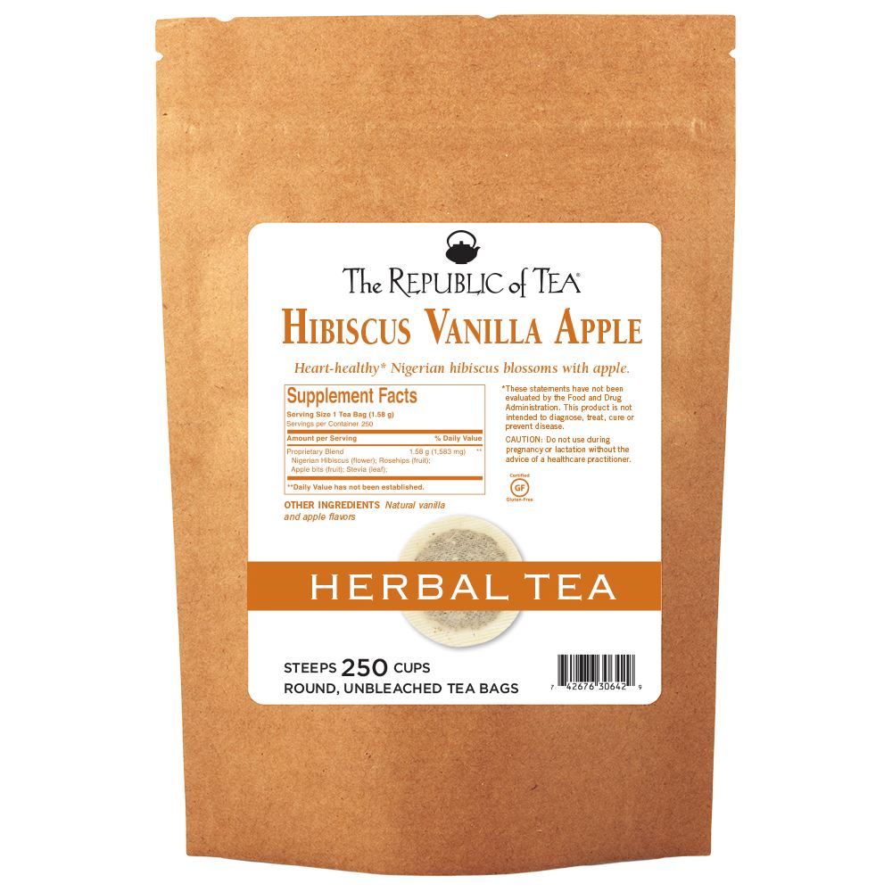 The Republic of Tea - Superflower® Hibiscus Vanilla Apple Bulk Bag (250 ct)