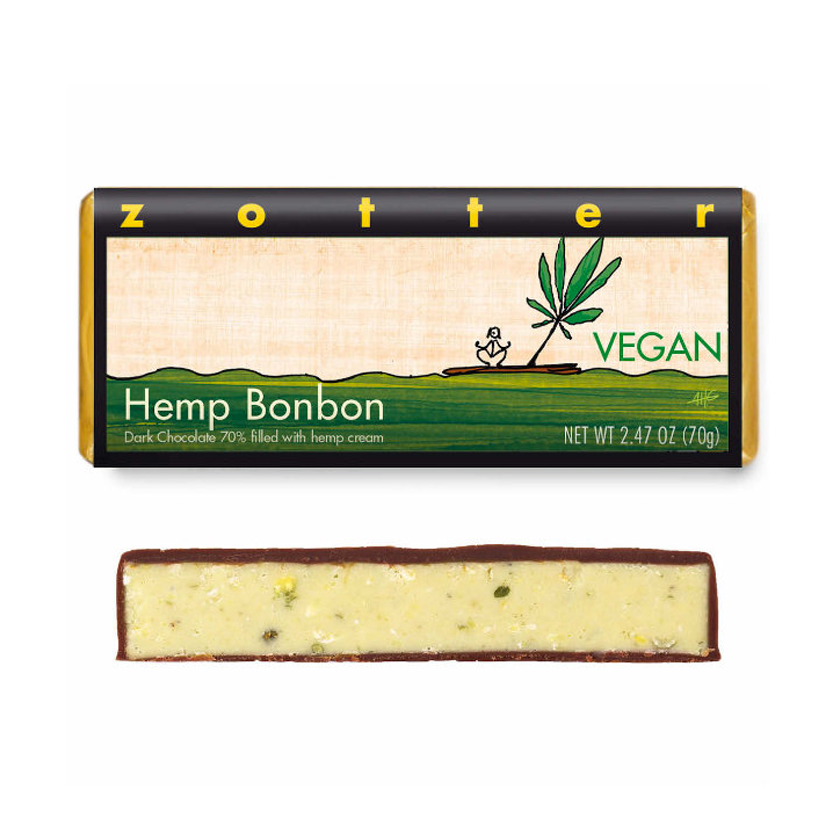 Zotter Filled Chocolate - Hemp Bonbon