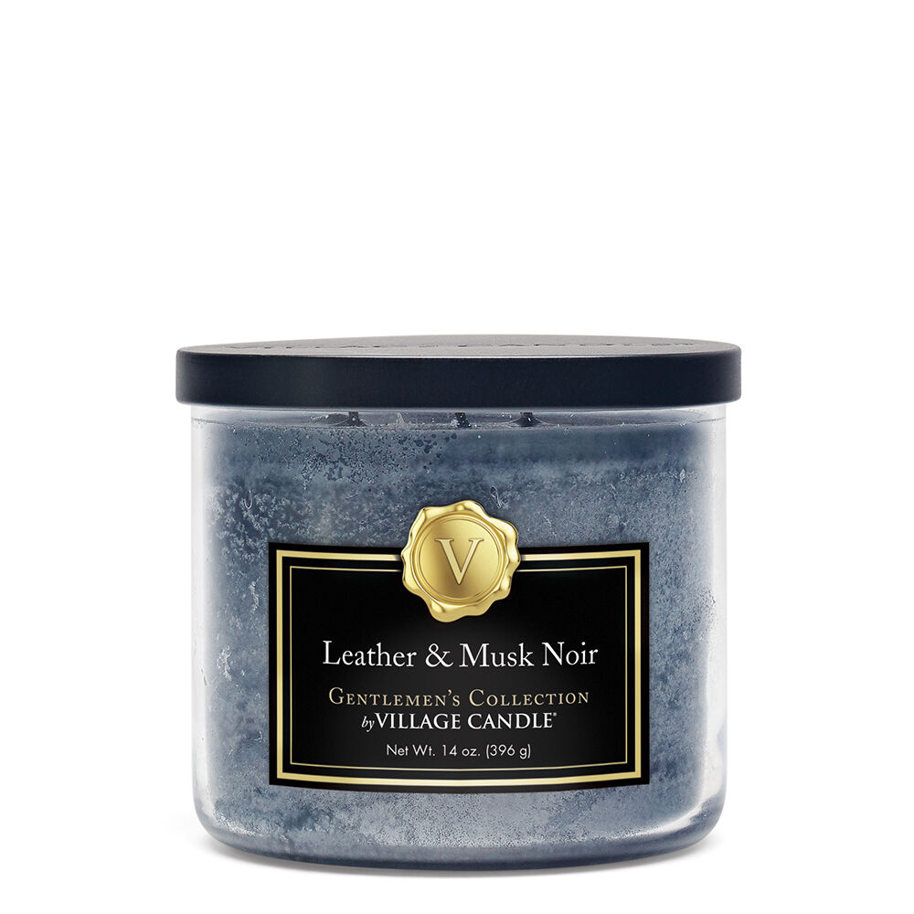 Village Candle - Leather & Musk Noir - Medium Bowl