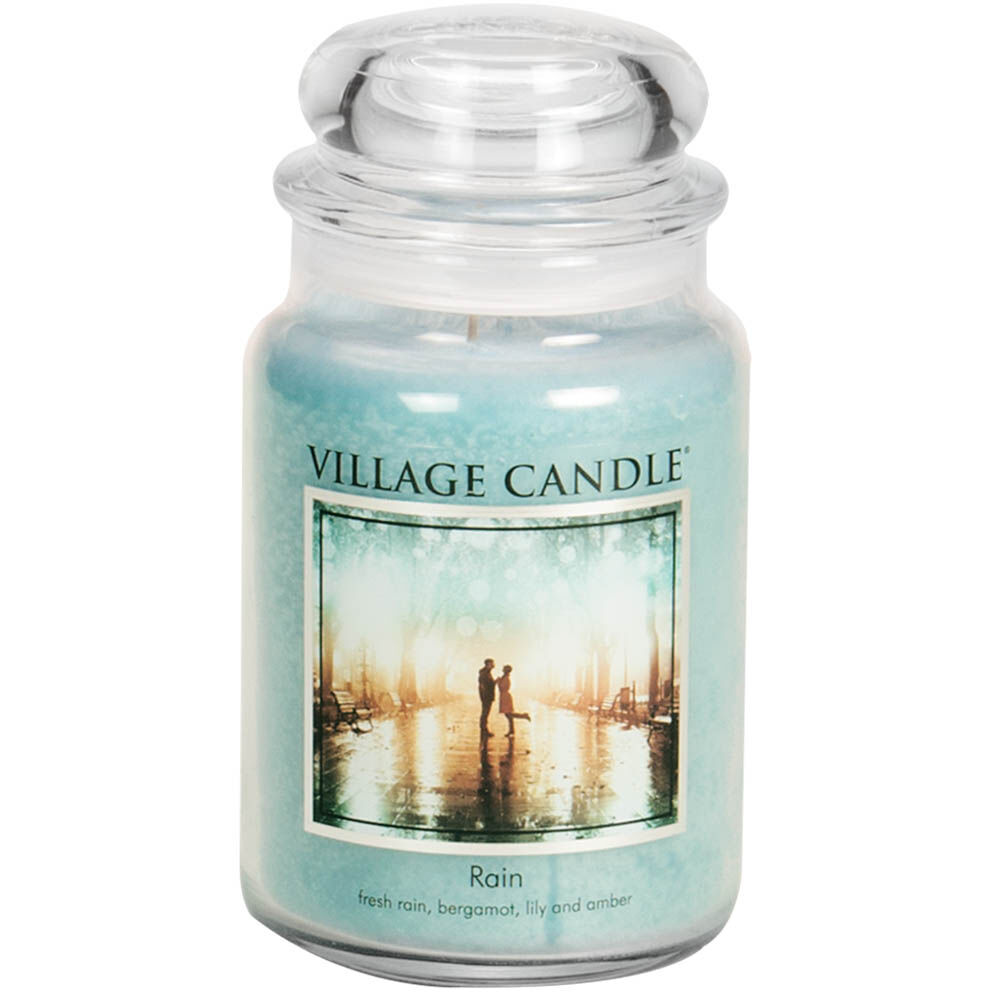 Village Candle - Rain - Large Glass Dome