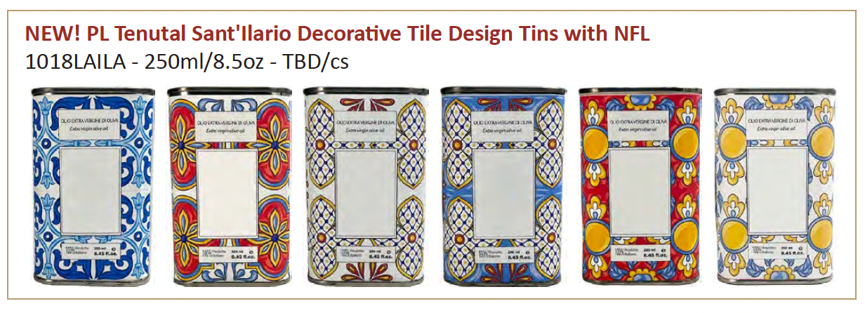 NEW! PL Tenuta Sant'Ilario Decorative Tile Tins from Ritrovo Selections