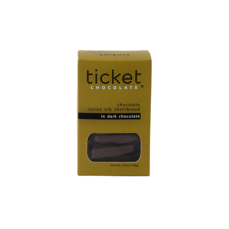 Ticket Chocolate - Chocolate Cocoa Nib Shortbread (dark)