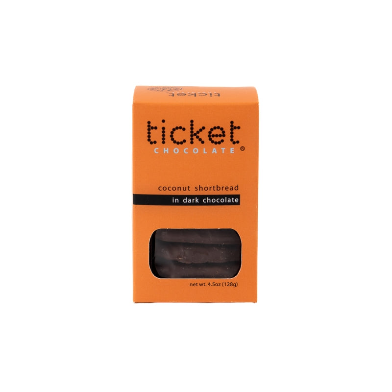 Ticket Chocolate - Coconut Shortbread (dark)