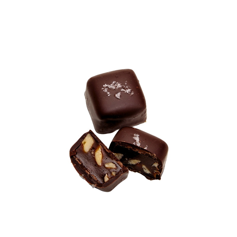 Ticket Chocolate - Salted Chocolate-Covered Nutty Caramels with Hazelnuts