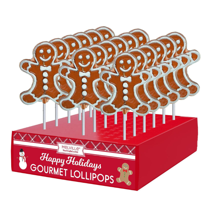 Melville - Lollipops - Frosted Gingerbread Man - Display
