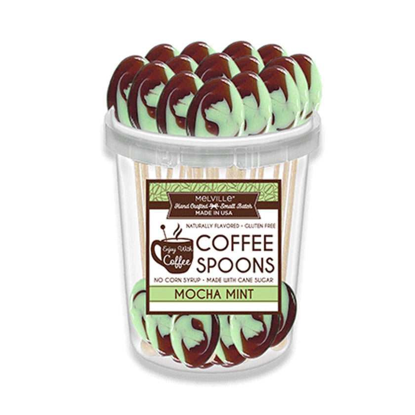 Melville - Coffee Spoons - Mocha Mint Swirl - Bucket