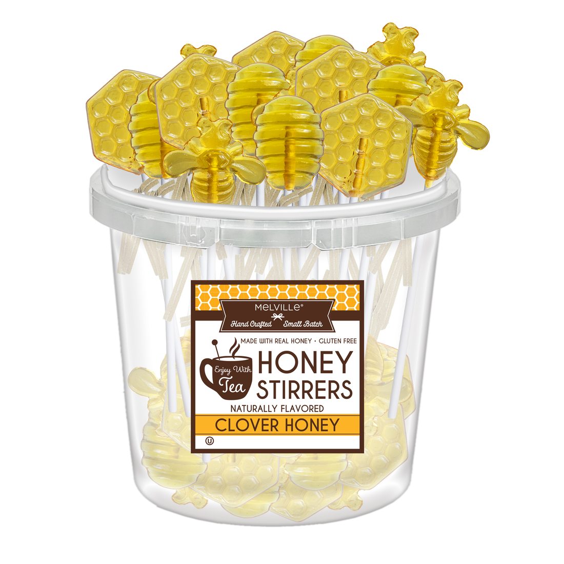 Melville - Lollipops - Hive Honey - Assorted - Display