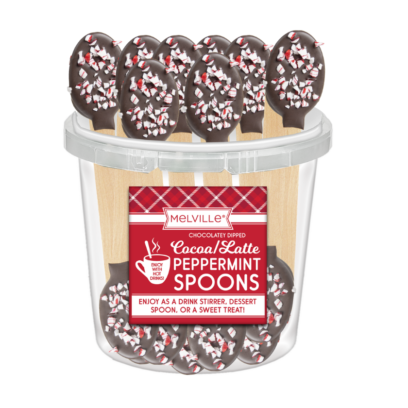 Melville - Dipped Spoons - Peppermint Dark Chocolatey - Bucket