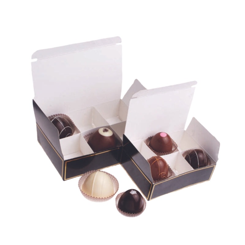 Ticket Chocolate - 6 pc - EMPTY PAPER FOLD &amp; FILL TRUFFLE BOXES