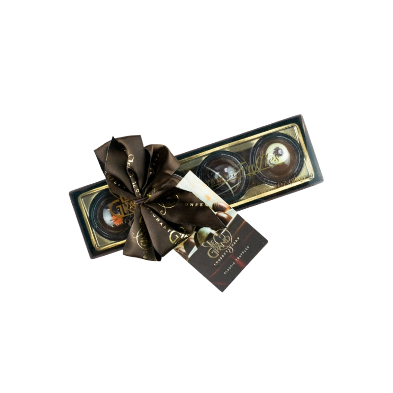 Ticket Chocolate - 4 pc - EMPTY CLEAR LID TRUFFLE BOXES