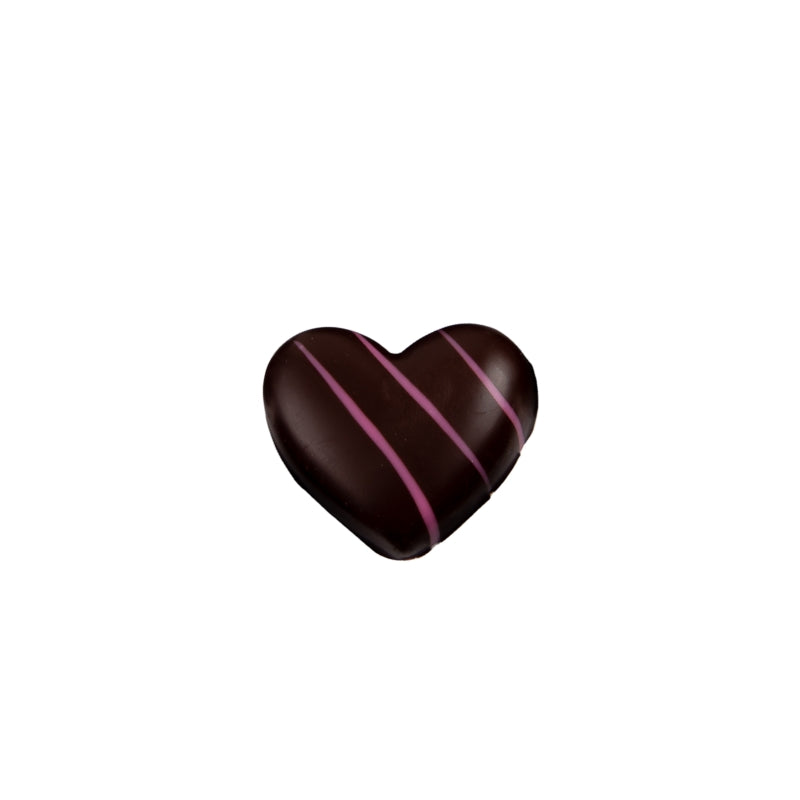Ticket Chocolate - Heart Shape - Chocolate on Chocolate (dark)