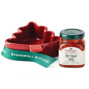 Stonewall Kitchen - Holiday 2023 Hot Pepper Jelly Tree Ramekin