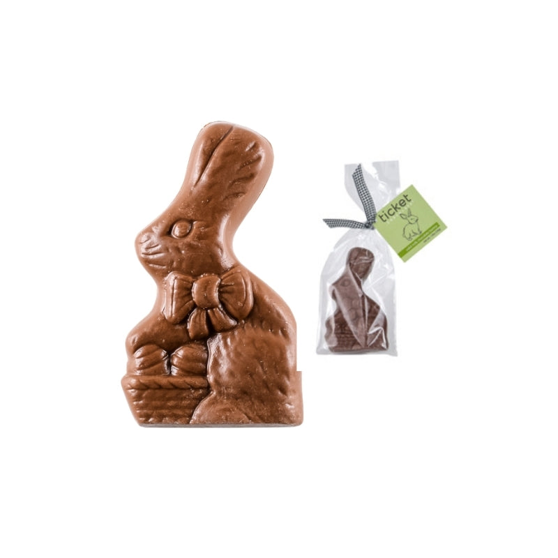 Ticket Chocolate - Easter Solid Chocolate Bunny (milk)