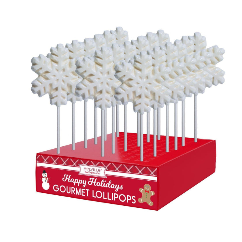 Melville - Lollipops - White Snowflake - Display