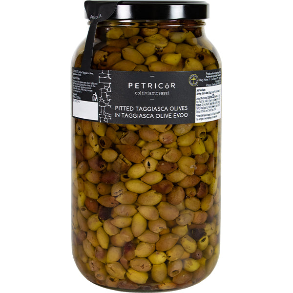 PETRICOR - Caviar Olives - 100% Taggiasca Olives in Brine 3L (Bulk)