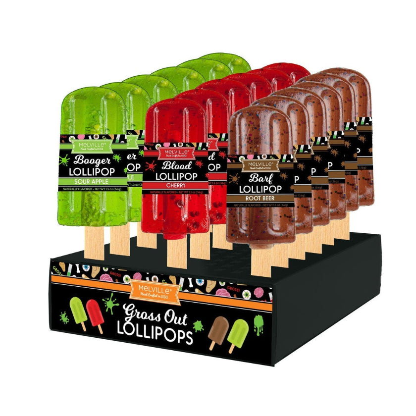 Melville - Lollipops - Gross Out Halloween - Assorted - Display