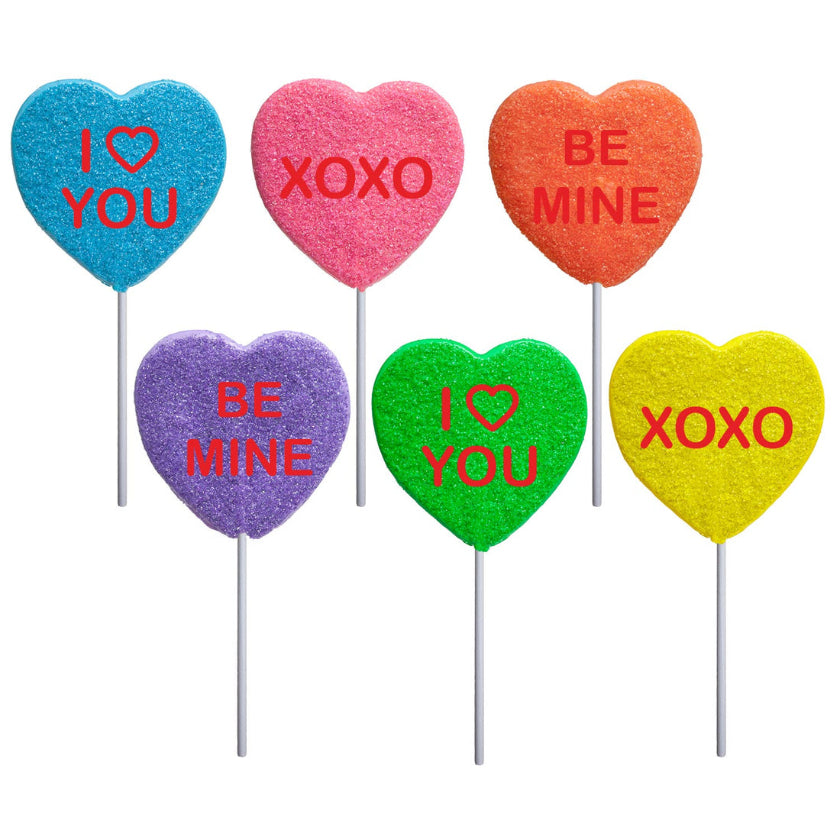 Melville - Lollipops - Conversation Heart - Assorted - Bulk