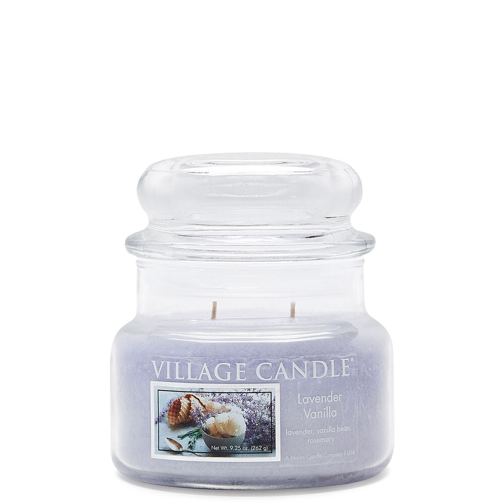 Village Candle - Lavender Vanilla - Small Glass Dome