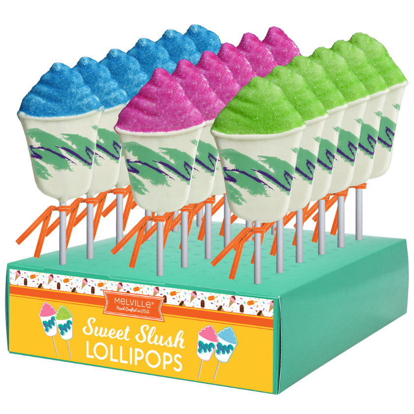 Melville - Lollipops - Frozen Slush - Assorted - Display