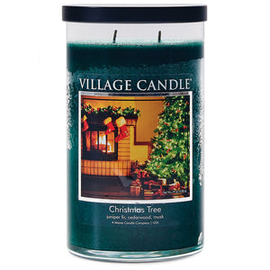 Village Candle - Christmas Tree - Large Tumbler