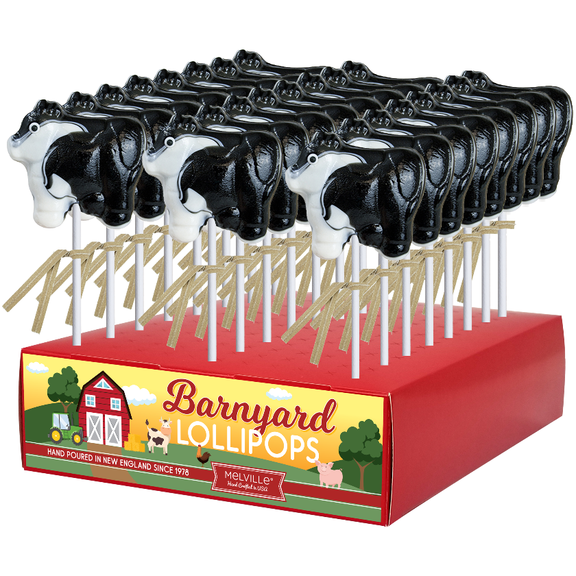 Melville - Lollipops - Cow Swirl - Display