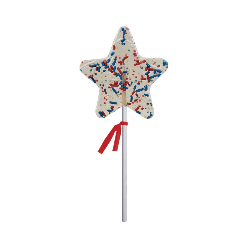 Melville - Lollipops - Patriotic Funfetti Star - Bulk