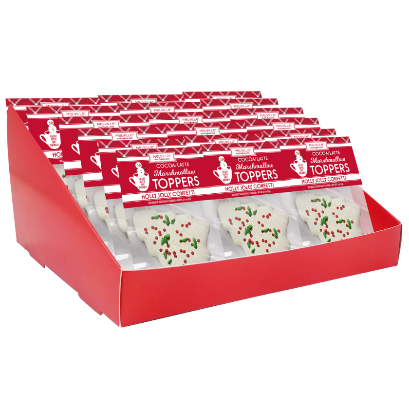 Melville - Cocoa Toppers - Holiday Confetti Tree Marshmallow - Display