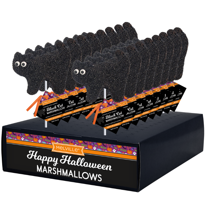 Melville - Marshmallow Pops - Black Cat - Display