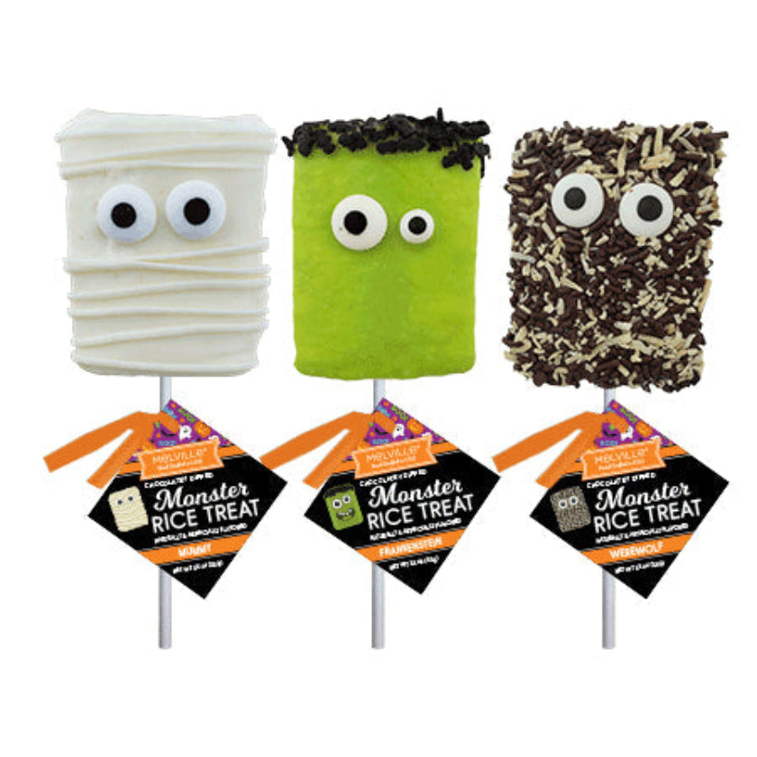 Melville - Rice Treat Pops - Halloween - Assorted - Bulk