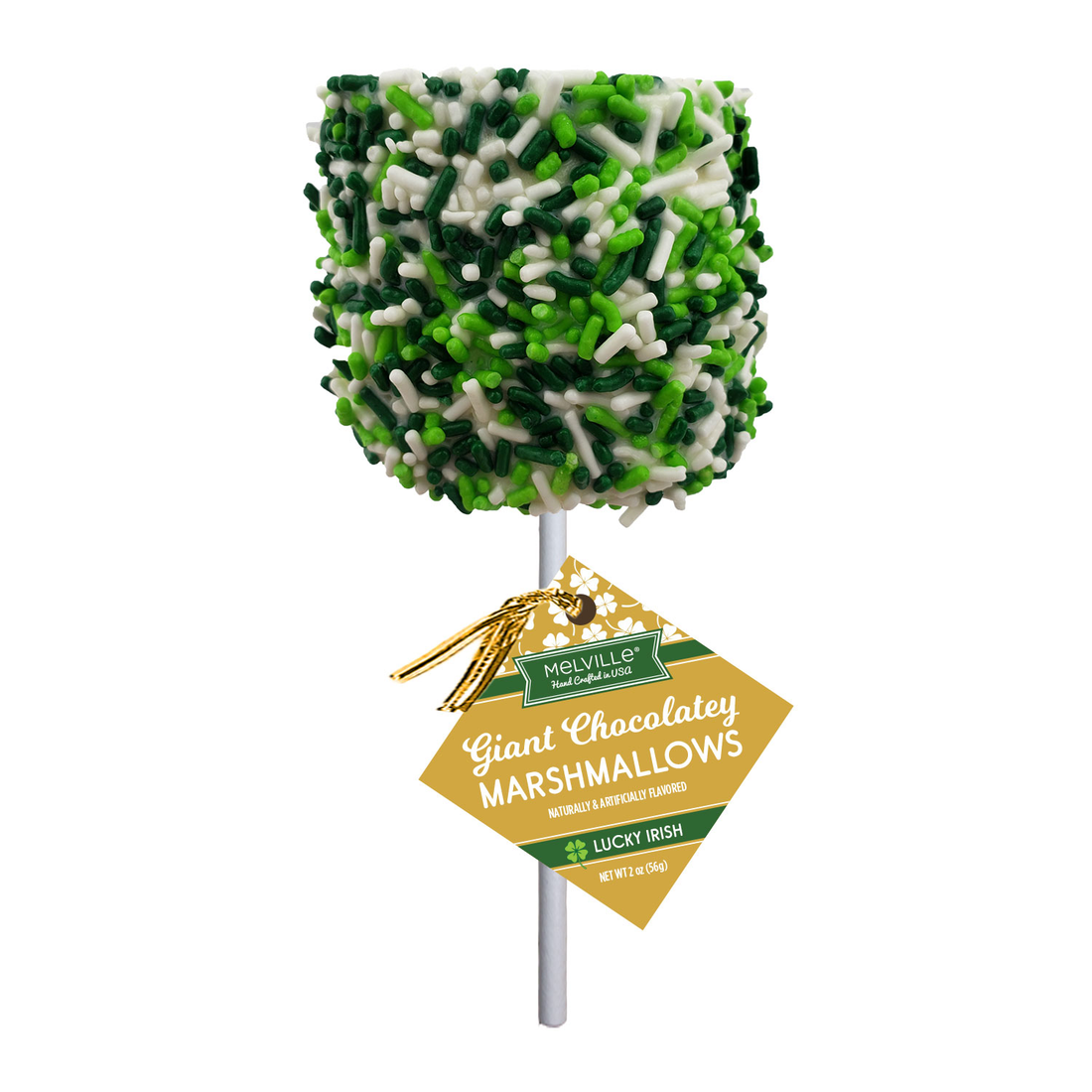 Melville - Giant Marshmallow Pops - St. Patrick's Day - Bulk