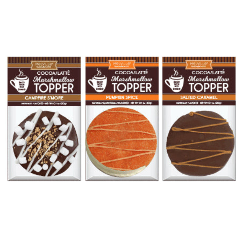 Melville - Cocoa Toppers - Fall Chocolatey Dipped Marshmallow - Assorted - Bulk