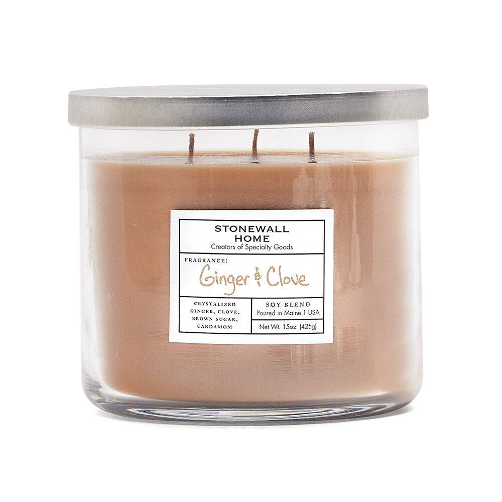Stonewall Home - Ginger & Clove Candle, Bowl
