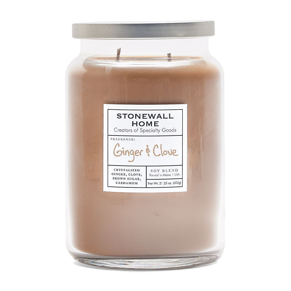 Stonewall Home - Ginger & Clove Candle, Large Apothecary