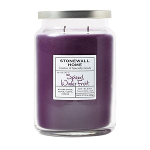 Stonewall Home - Spiced Winter Fruit Candle, Large Apothecary