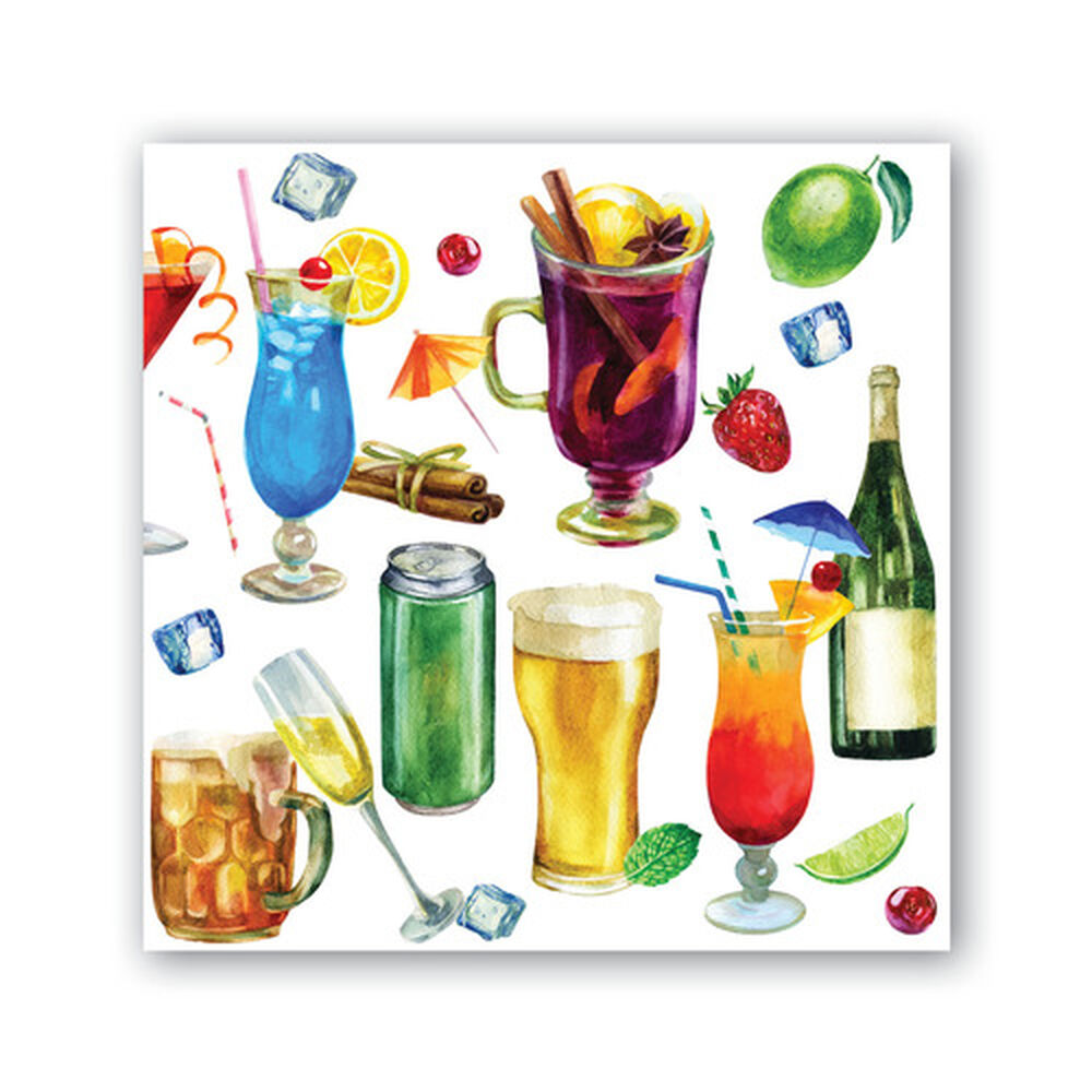 Michel Design Works - Happy Hour Cocktail Napkin