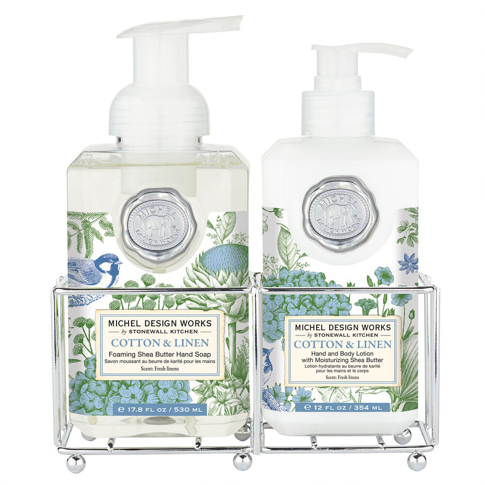 Michel Design Works - Cotton & Linen Hand Care Caddy