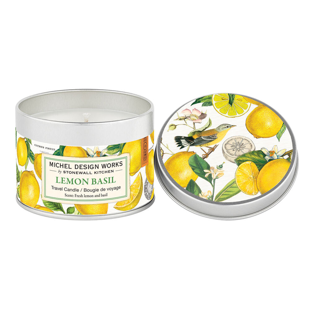 Michel Design Works - Lemon Basil Travel Candle