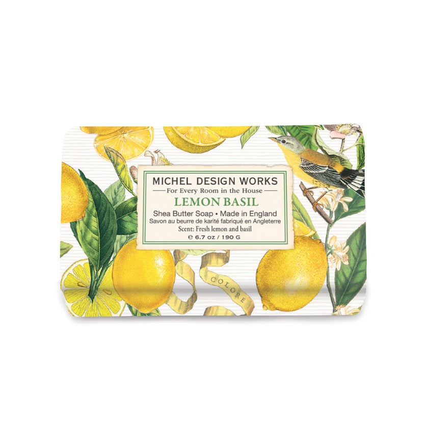Michel Design Works - Lemon Basil Medium Bath Soap Bar