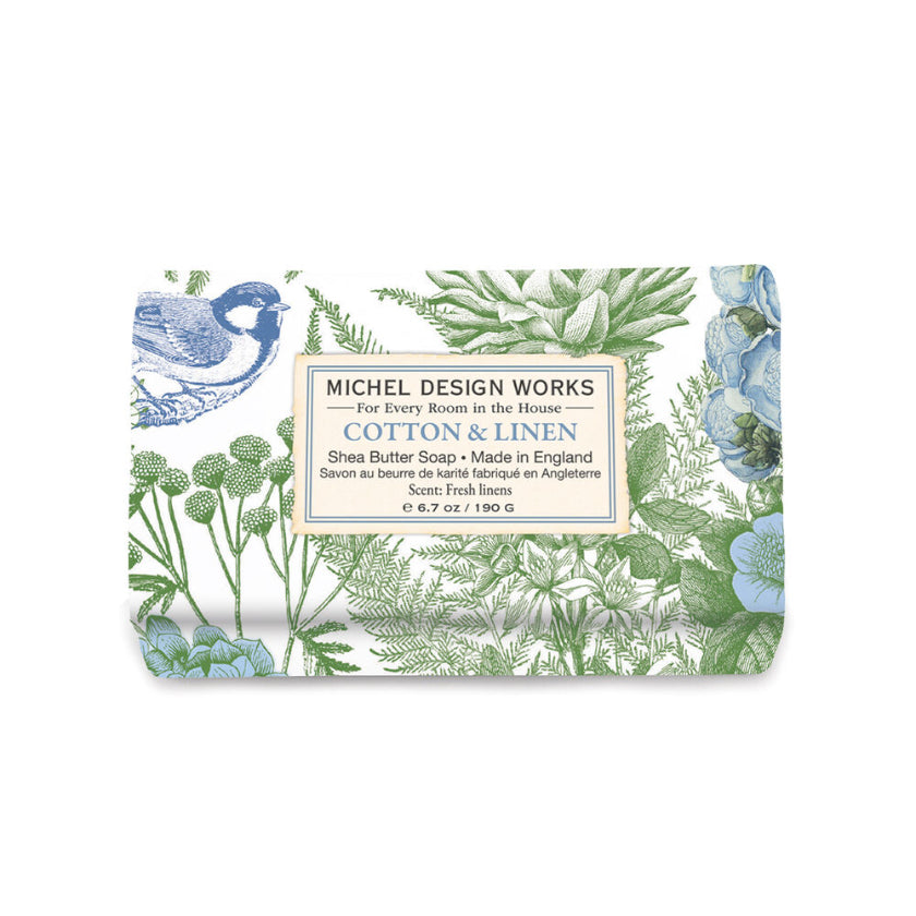 Michel Design Works - Cotton & Linen Medium Bath Soap Bar
