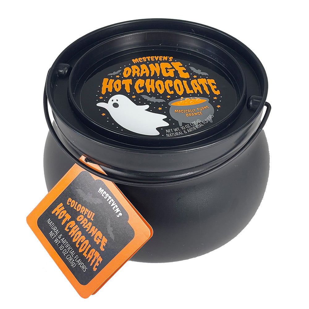 McStevens - Orange Hot Chocolate Cauldron w/ Ghost