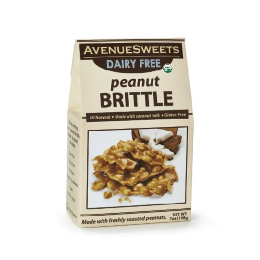 Avenue Sweets - Dairy Free Vegan - Peanut Brittle - 7oz - Gift Box
