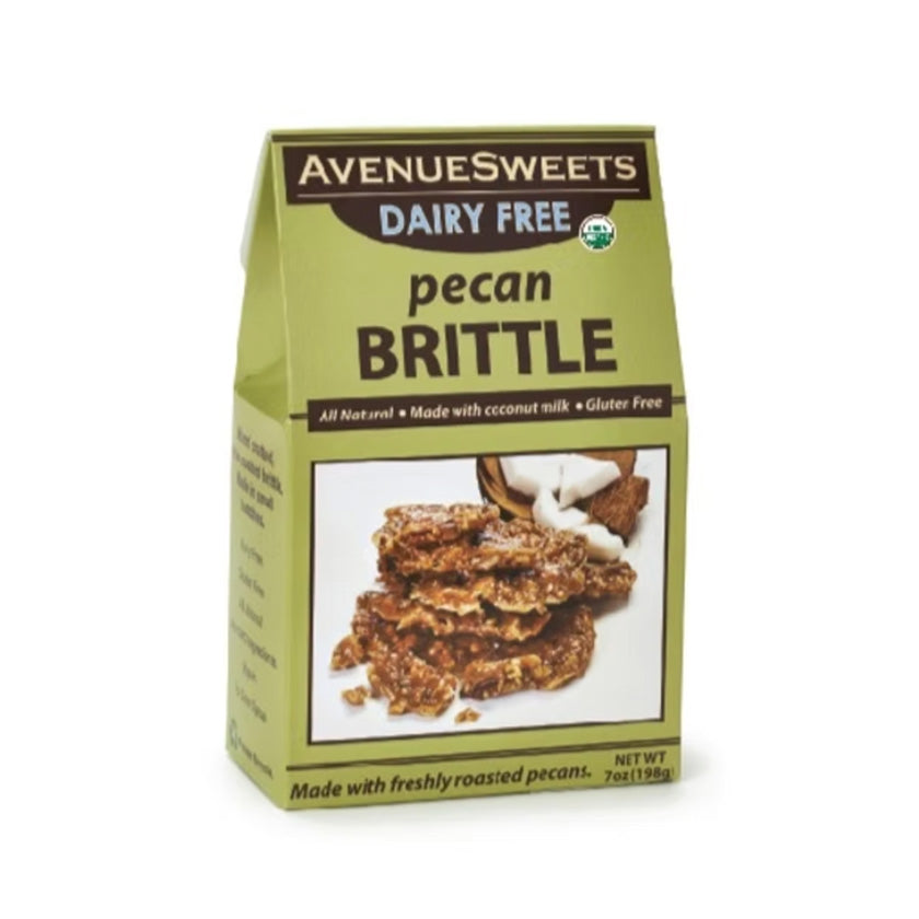 Avenue Sweets - Dairy Free Vegan - Pecan Brittle - 7oz - Gift Box