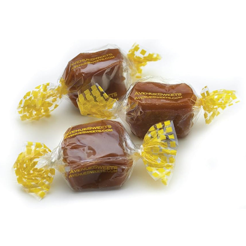 Avenue Sweets - Golden Vanilla Caramels - 1lb - Bulk