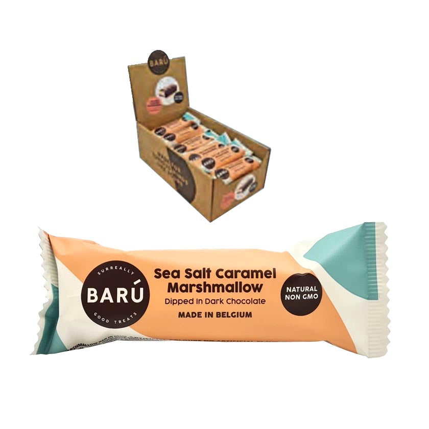 Barœ - Chocolate-Covered Marshmallow Bars - Dark Chocolate w/ Sea Salt Caramel