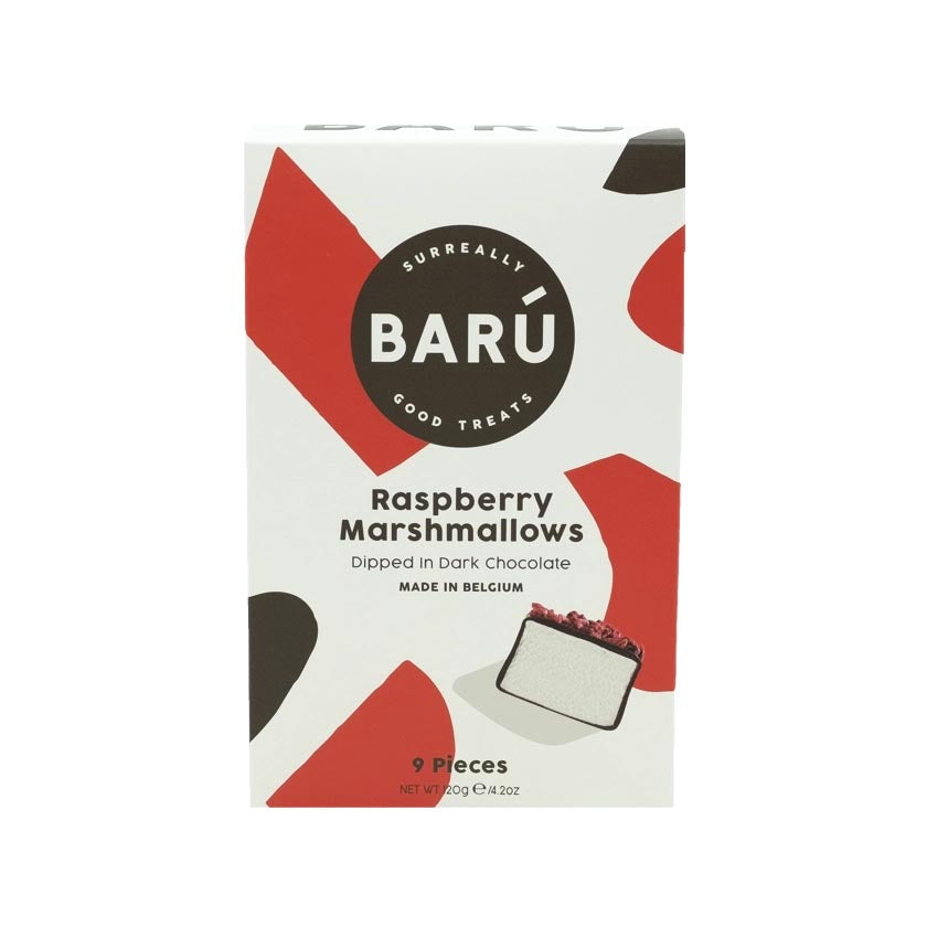 Barú - Marshmallows - Dark Chocolate & Raspberry (9pc)